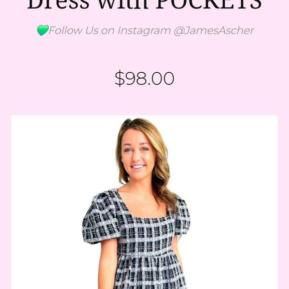 ENGLISH FACTORY TWEED LINED MINI DRESS SIZE MEDIUM, NWT - Picture 10 of 10